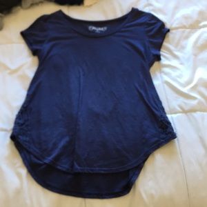 Navy Blue Mudd Top
